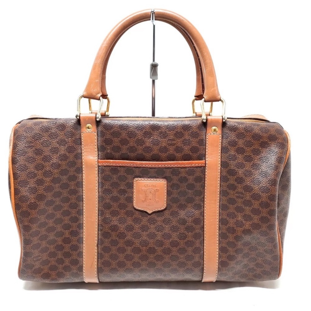 CELINE BOSTON LEATHER CANVAS EXCELLENT CONDITION